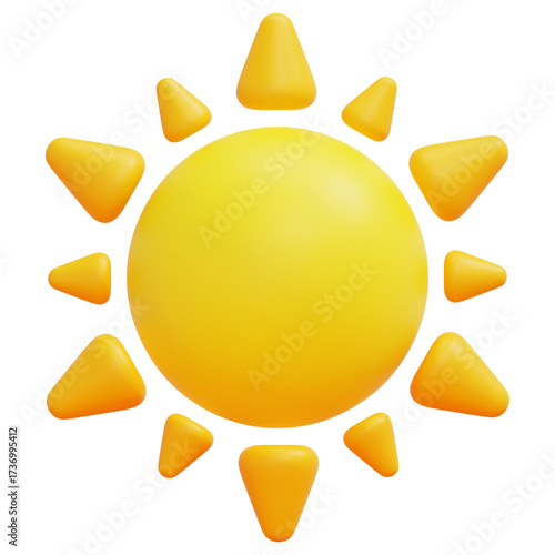 3D Double Triangle Sun Icon