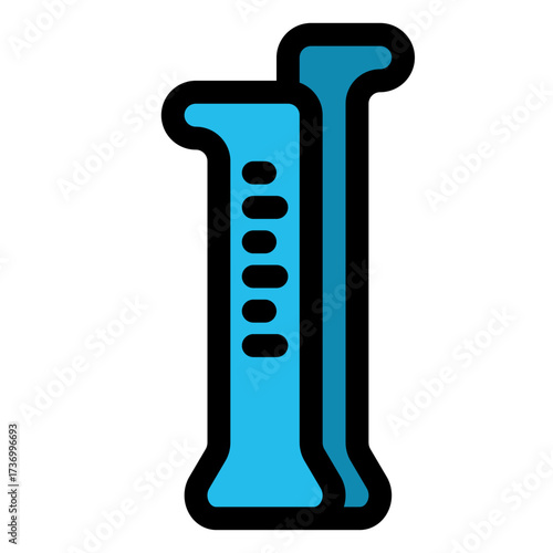 Graduated cylinder icon