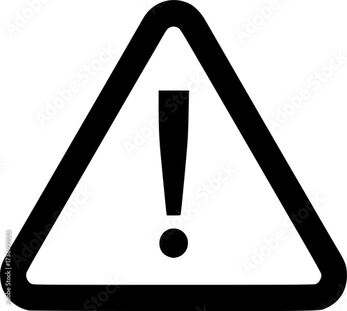 Warning triangle icon design illustration. icon concept in flat
