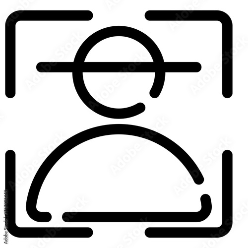Face recognition icon