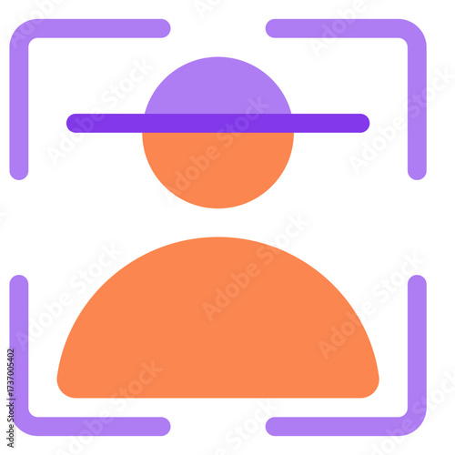Face recognition icon