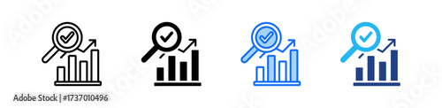 Competitive Analysis Icon Set Multiple Style Collection