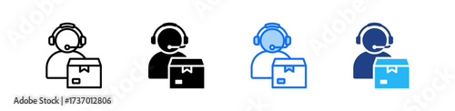 Customer Support Icon Set Multiple Style Collection