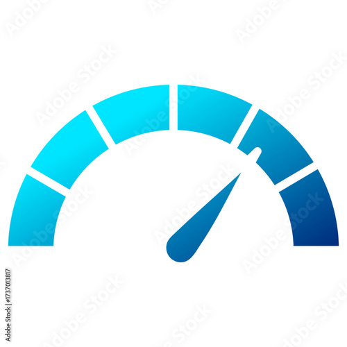 speedometer glyph gradient color icon