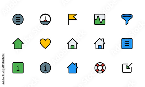 Essential UI Icon Set – Complete Collection of Minimal Interface Icons, Web and App Symbols, Navigation, Buttons, Arrows, Tools, and Functional Elements