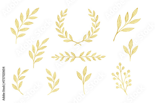 Elegant gold line art cleaning icons set with transparent background, detailed vector illustration collection, minimalistic design for housekeeping and cleaning concept, ordered elements