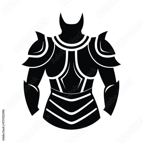 armor silhouette vector icon