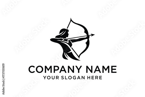 artemis and female archer logo