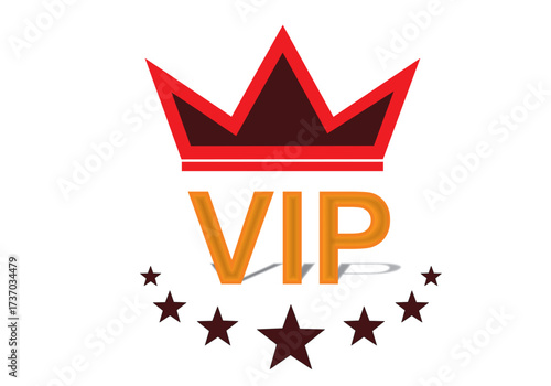 VIP Crown Logo Luxury Design