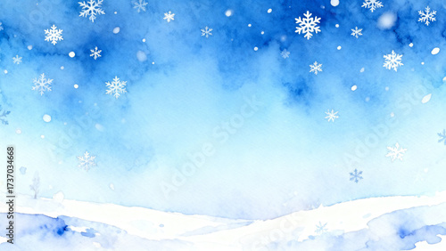 Wallpaper Mural winter landscape with snow Torontodigital.ca