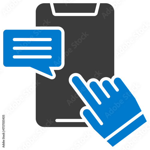 Interaction Glyph Duotone Icon