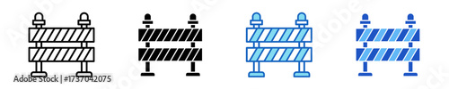 Barrier  Icon Set Multiple Style Collection