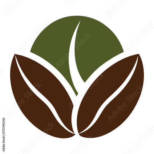 COFFEE BEAN LEAF LOGO