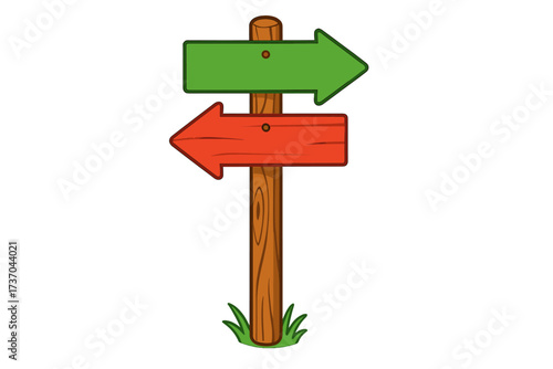 Signpost concept with choice between debt and debt free. Financial decision, freedom or burden metaphor. Crossroads street sign with two arrows pointing opposite ways.