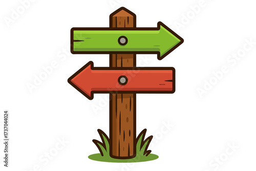 Signpost concept with choice between debt and debt free. Financial decision making. Opposite direction arrow. Path to wealth or bankruptcy. Money management strategy metaphor.