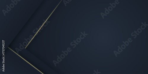 Dark abstract background with geometric lines and luxury style