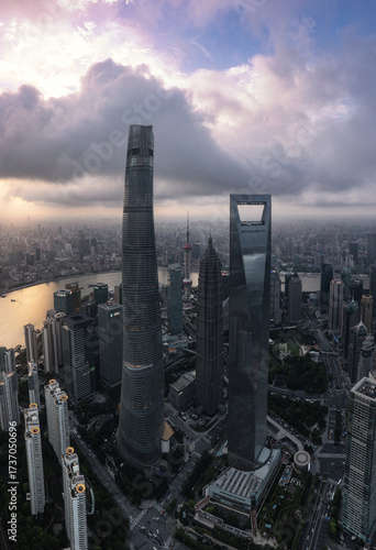 Canvas Print shanghai city skyline