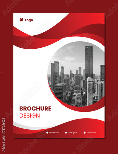 company profile background brochure design template