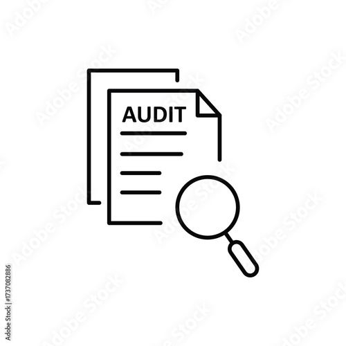 Audit and Review Icon, Checklist Verification Vector Illustration..eps