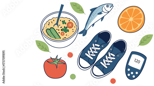 Healthy Lifestyle for Diabetes Management: Diet, Exercise, and Blood Sugar Monitoring
