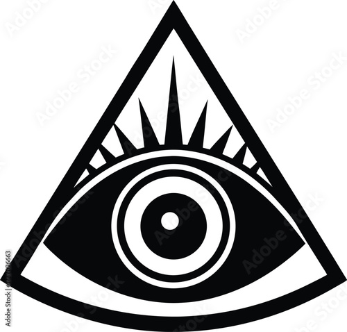 Mystical eye symbol representing wisdom and insight