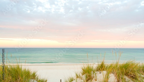 Fototapeta Naklejka Na Ścianę i Meble -  Beach scene at sunset