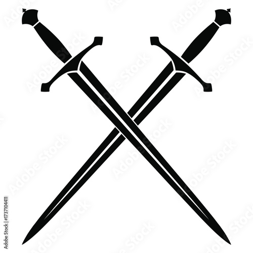 two crossed swords