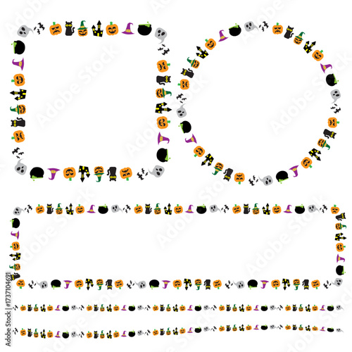 The Halloween Boarder Line  for celebration or Holiday concept.