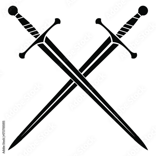 two crossed swords