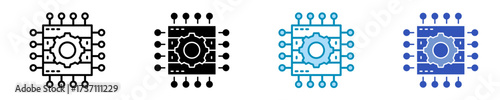 Data Warehouse Icon Set Multiple Style Collection	