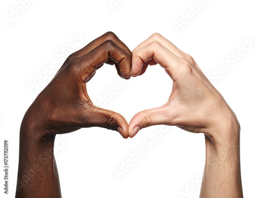 Two hands forming a heart shape