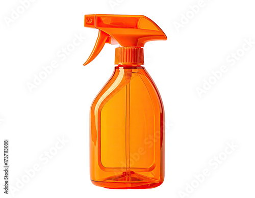Bright orange spray bottle