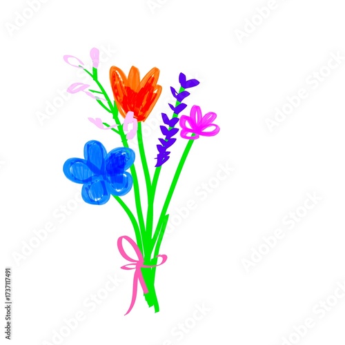 Colorful Flower Composition