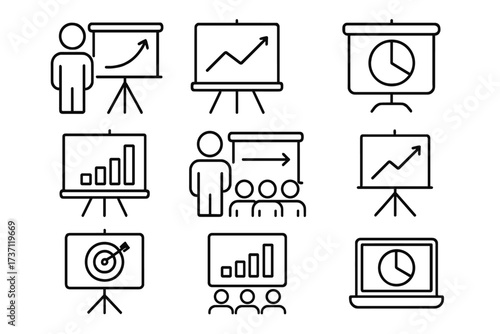 Star outline icon collection with editable stroke, perfect for infographics, articles, books, flyers, banners, vector cartoon illustrations with transparent background, versatile design elements