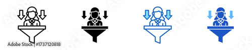 Filter Icon Set Multiple Style Collection	