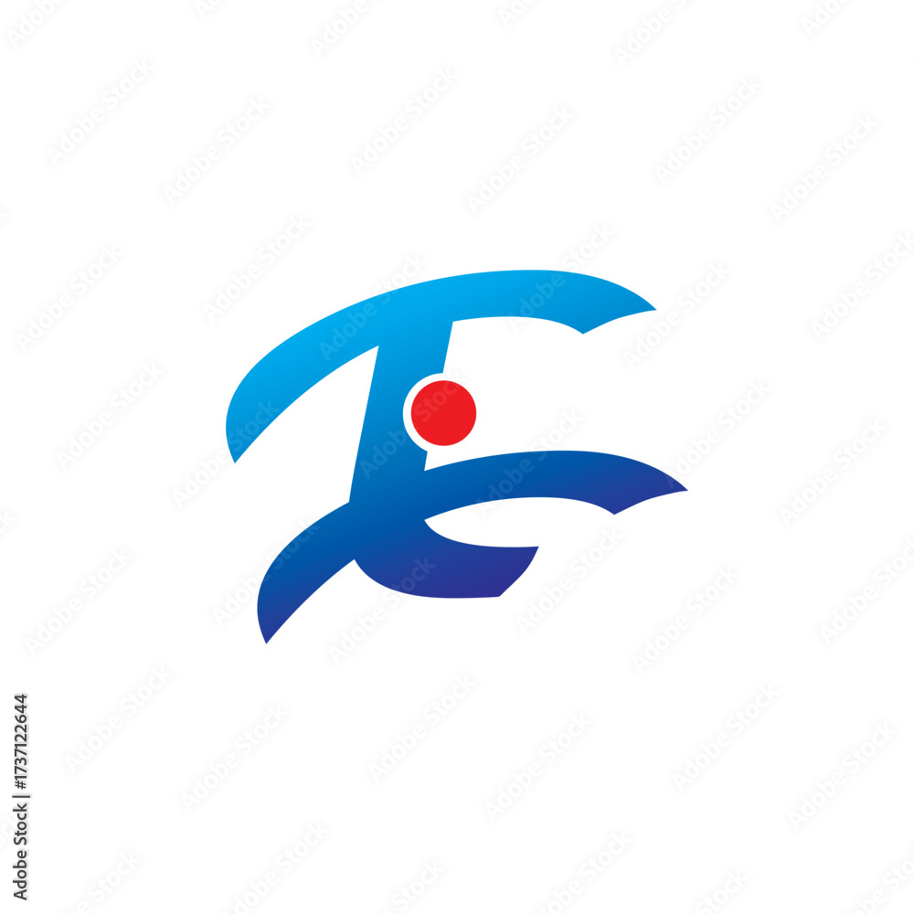Obraz premium Abstract Letter Combination Unique Business Symbol