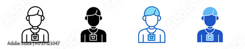Internship  Icon Set Multiple Style Collection