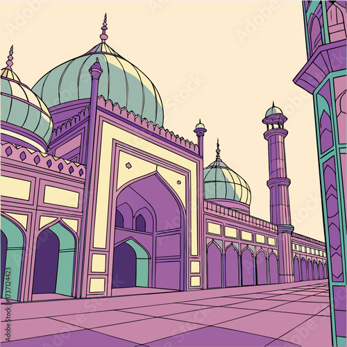 mosque vector illustration