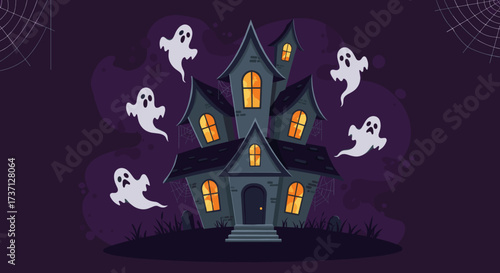 Cartoon Haunted Mansion