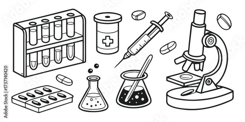Collection of medical and science equipment