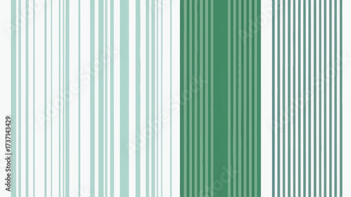 Vector art of vertical stripes in varying shades of green and white