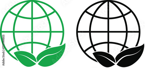 Illustration of the Environment and Eco symbol icon