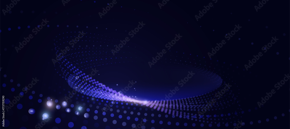 Obraz premium Technology digital flow background, modern tech banner, corporate business concept, hi-tech abstract background for presentation business or tech event poster EPS 10