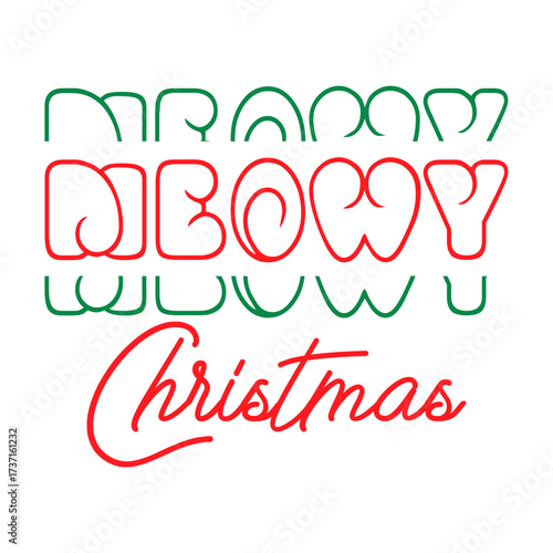 Meowy Christmas SVG 