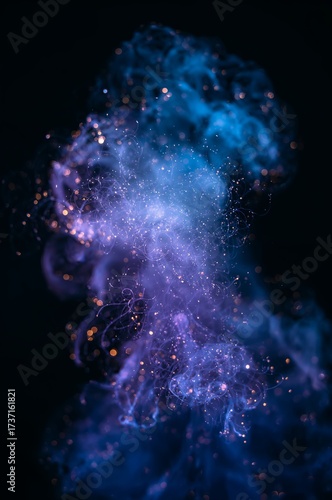 Celestial Dance: An abstract view of swirling vibrant colors creating a dreamlike and ethereal scene, reminiscent of a galaxy or cosmic event, where art meets imagination.