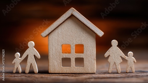 Warm family home with family members house and family concept showcasing family gathering happiness bonding and a supportive family environment