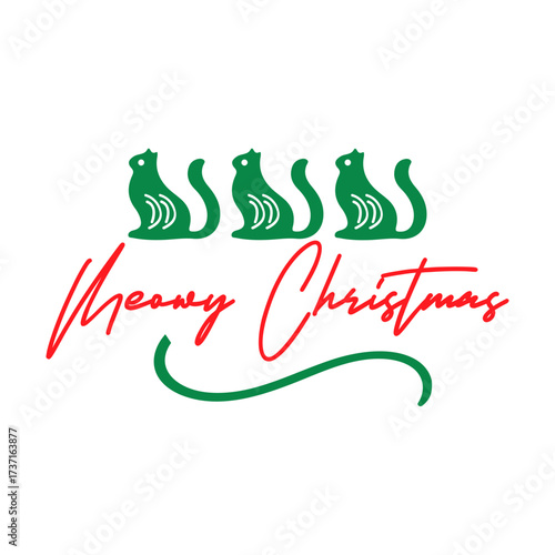 Meowy Christmas SVG 