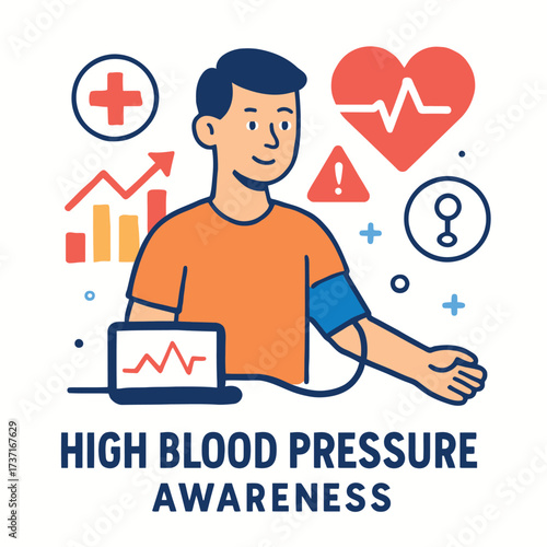 High Blood Pressure Awareness Illustration