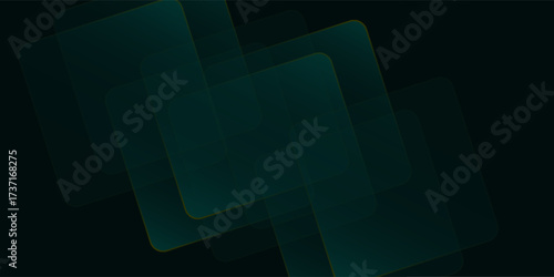 Dark green abstract background with gold lines and shadow. Luxury shiny good nice art illustrations layout modern dark