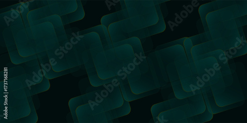Dark green abstract background with gold lines and shadow. Luxury shiny good nice art illustrations layout modern dark shape